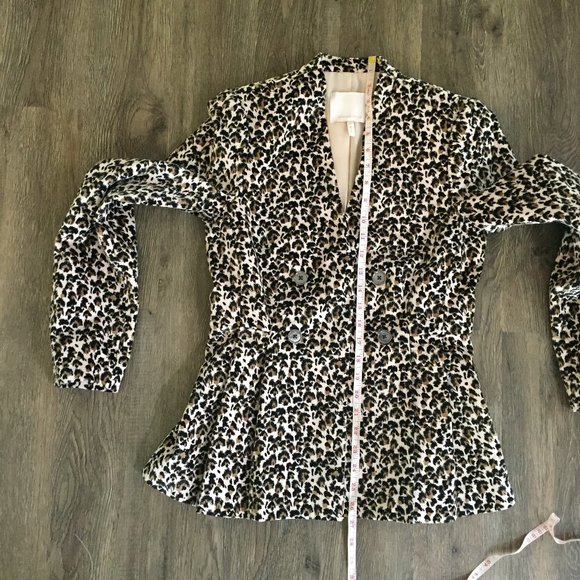 Rebecca Taylor Leopard Print Velveteen Jacket - Picture 14 of 15